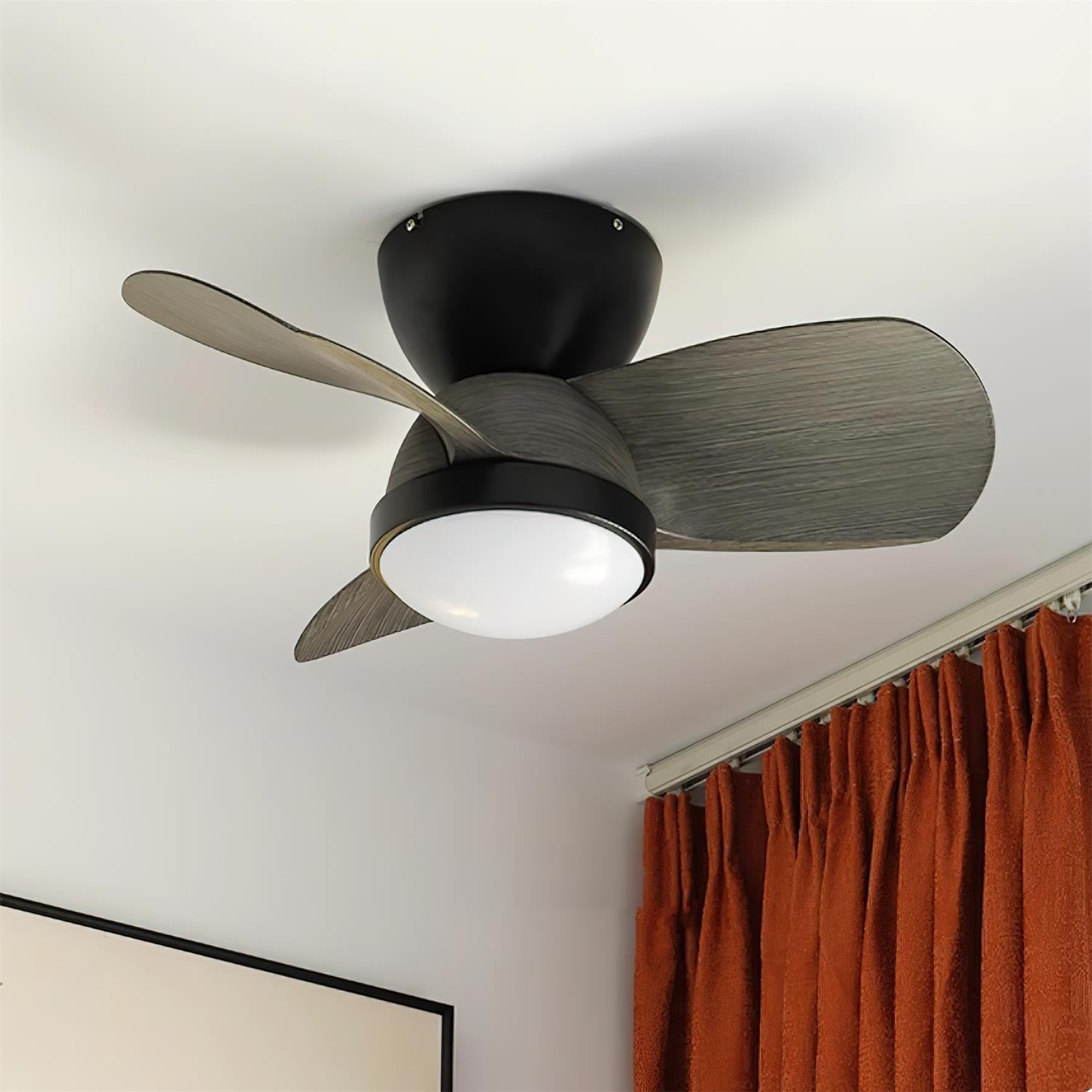 Eamon Modern Wood Ceiling Fan Light