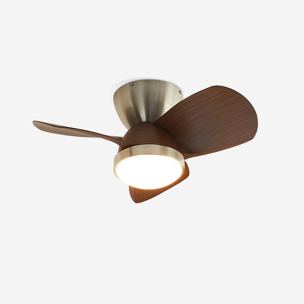 Talaya Ceiling Fan Light Wooden Blades Modern Bedroom