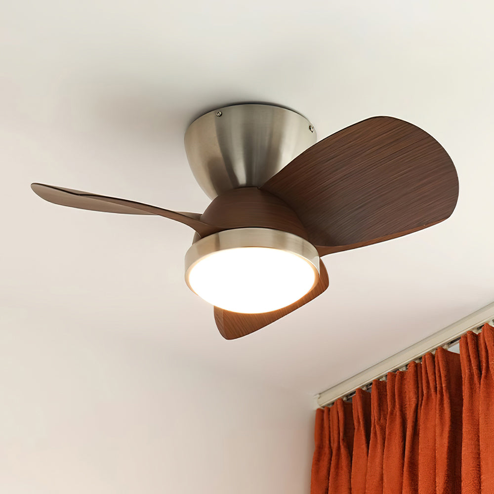 Talaya Ceiling Fan Light 24" Brushed Wood Blades