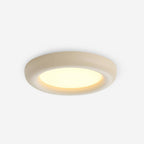 Ceiling Light Beige Flush Mount with Acrylic Canopy Minimalist