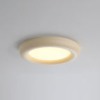 Ceiling Light Beige Flush Mount with Acrylic Canopy Minimalist