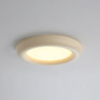 Ceiling Light Beige Flush Mount with Acrylic Canopy Minimalist