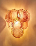 Opalara Pink Capiz Shell Wall Lamp