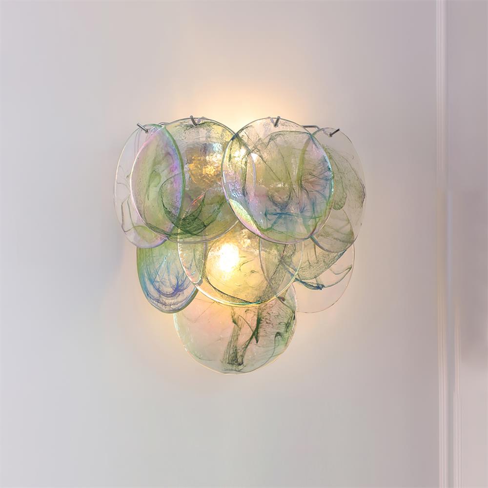 Opalara Pink Capiz Shell Wall Lamp