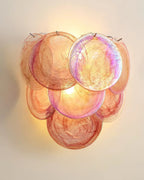 Opalara Pink Capiz Shell Wall Lamp