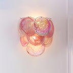 Opalara Pink Capiz Shell Wall Lamp