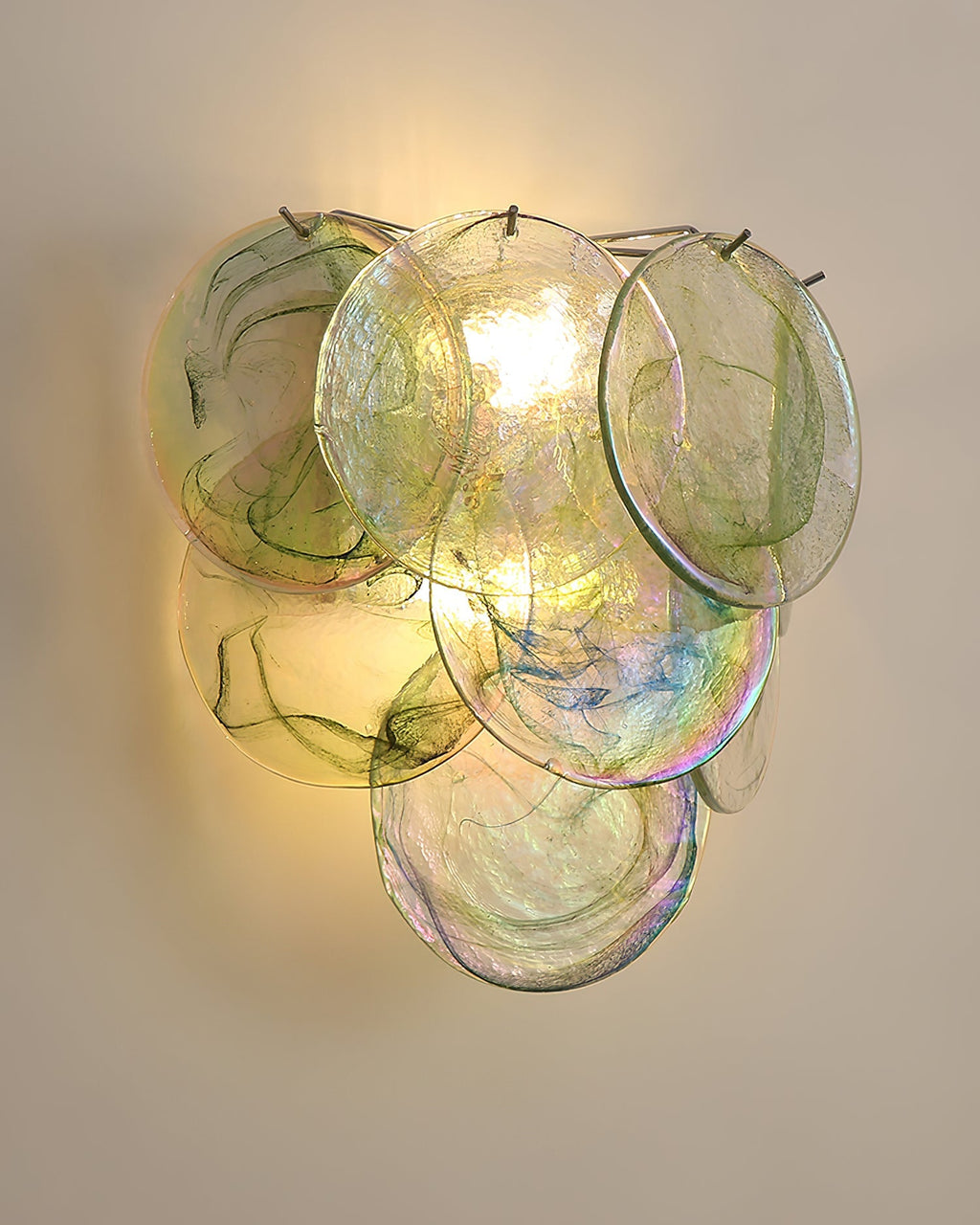Opalara Pink Capiz Shell Wall Lamp