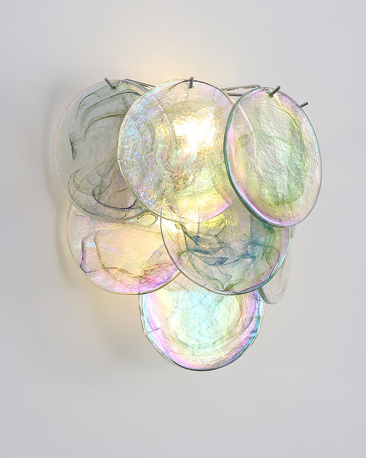 Opalara Pink Capiz Shell Wall Lamp