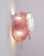 Opalara Pink Capiz Shell Wall Lamp