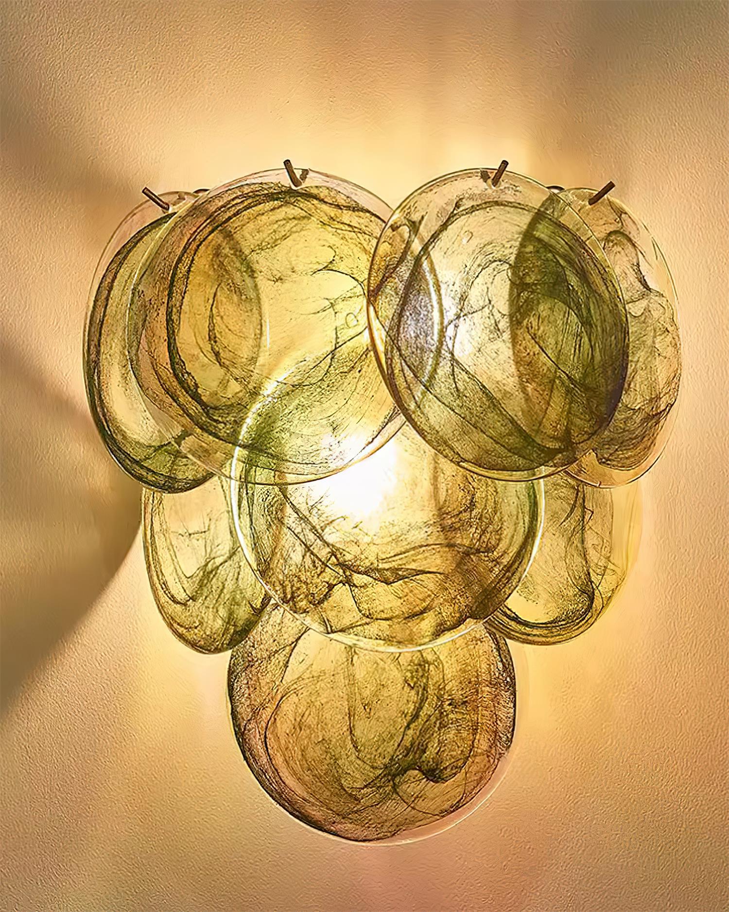 Opalara Pink Capiz Shell Wall Lamp