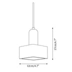 Ritta  Square Travertine Pendant Light