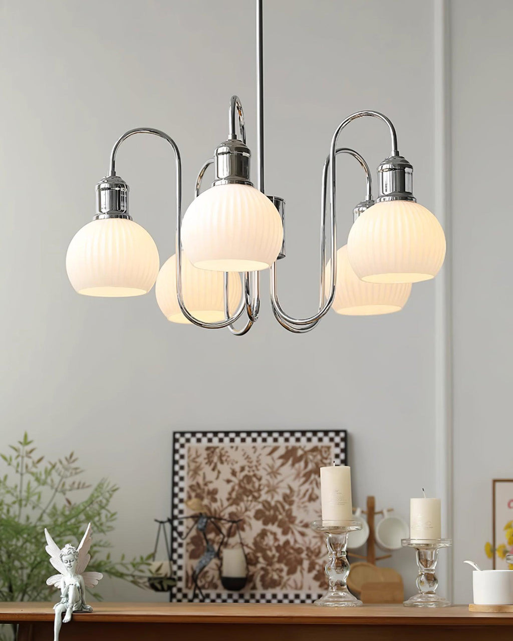 Tamara Mid-Century Revival Globe Chandelier