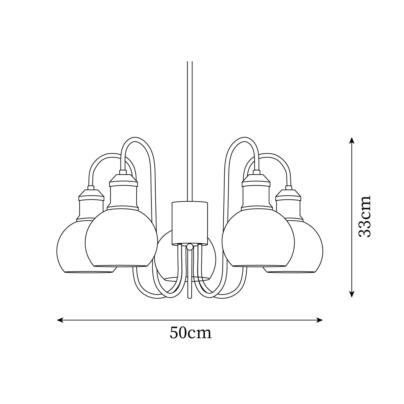 Tamara Mid-Century Revival Globe Chandelier
