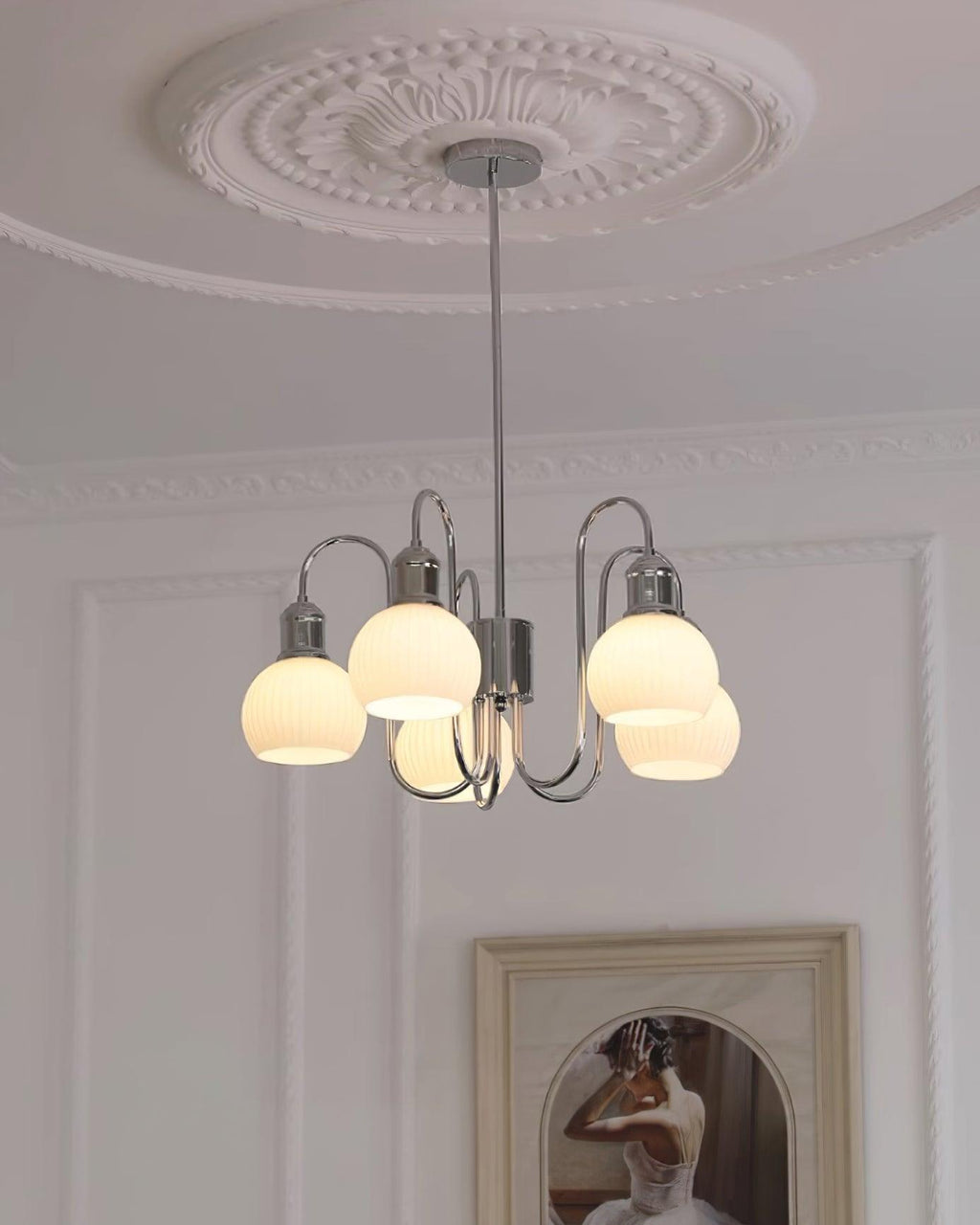 Tamara Mid-Century Revival Globe Chandelier