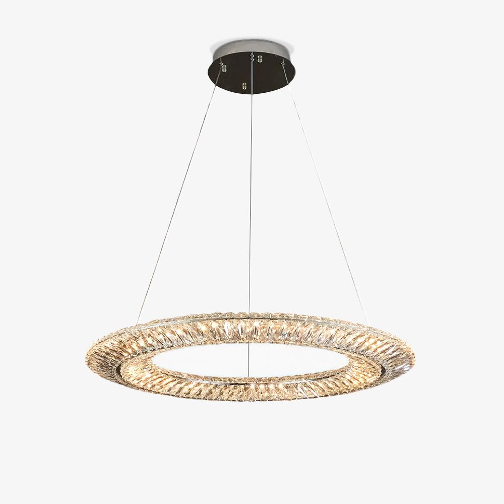 Lustra Chandelier Geometric Crystal LED Elegant