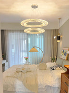 Lustra Chandelier Geometric Crystal LED Elegant
