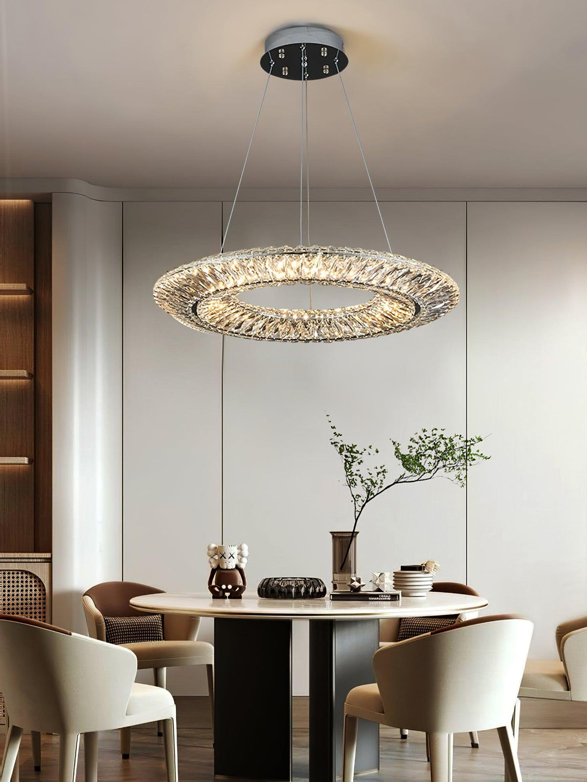 Lustra Chandelier Geometric Crystal LED Elegant