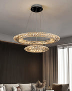 Lustra Chandelier Geometric Crystal LED Elegant