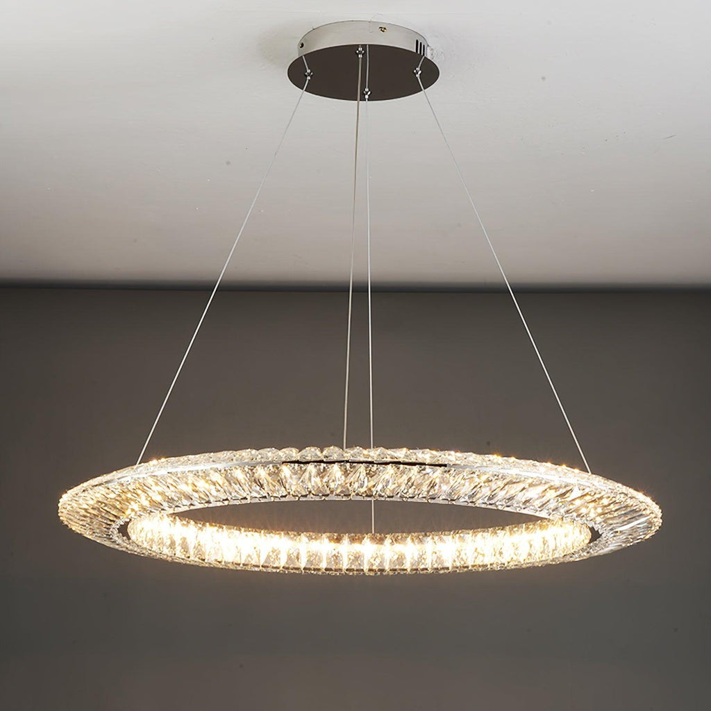 Lustra Chandelier Geometric Crystal LED Elegant