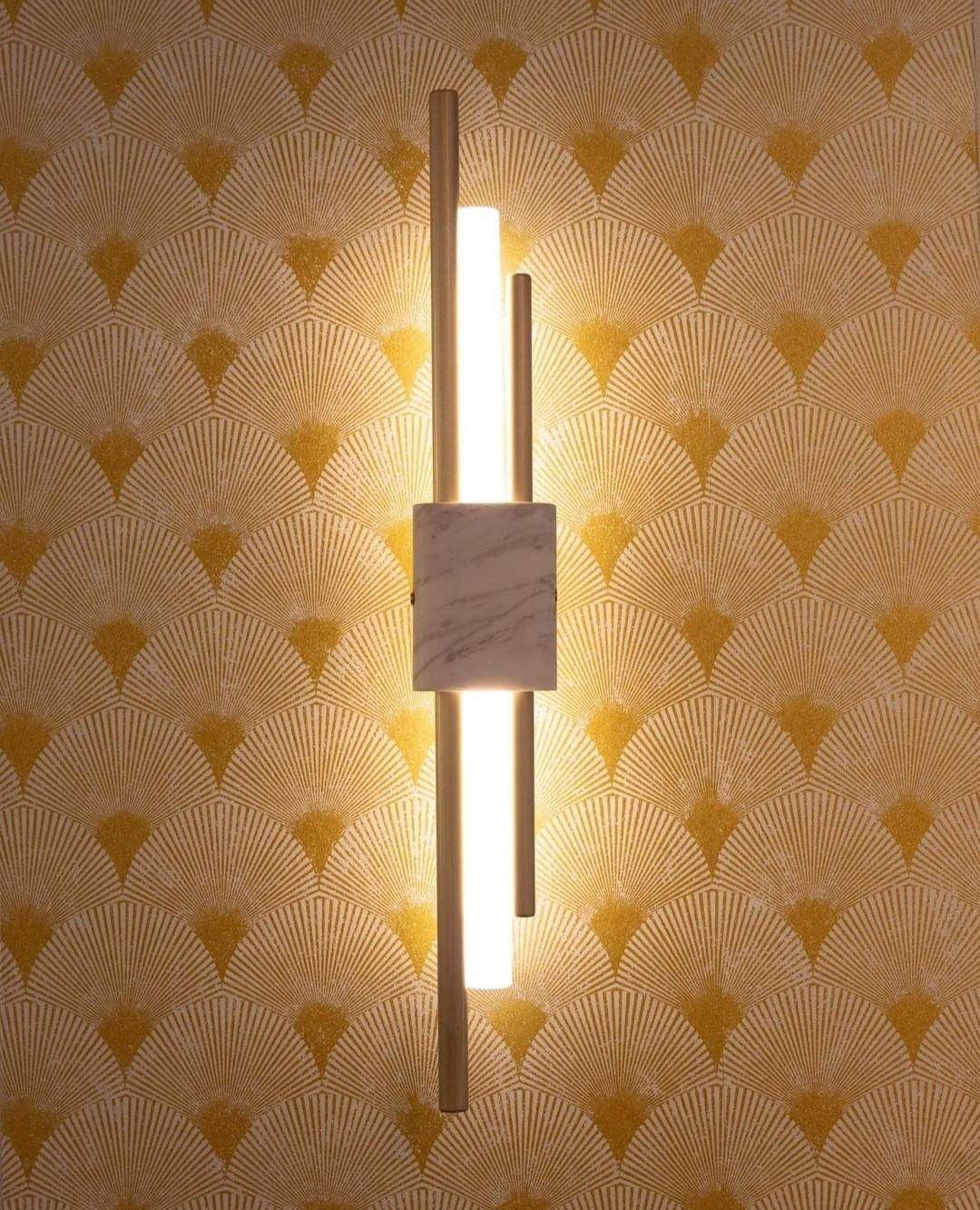 Trista Premium Nordic Art Plug In Marble Wall Light