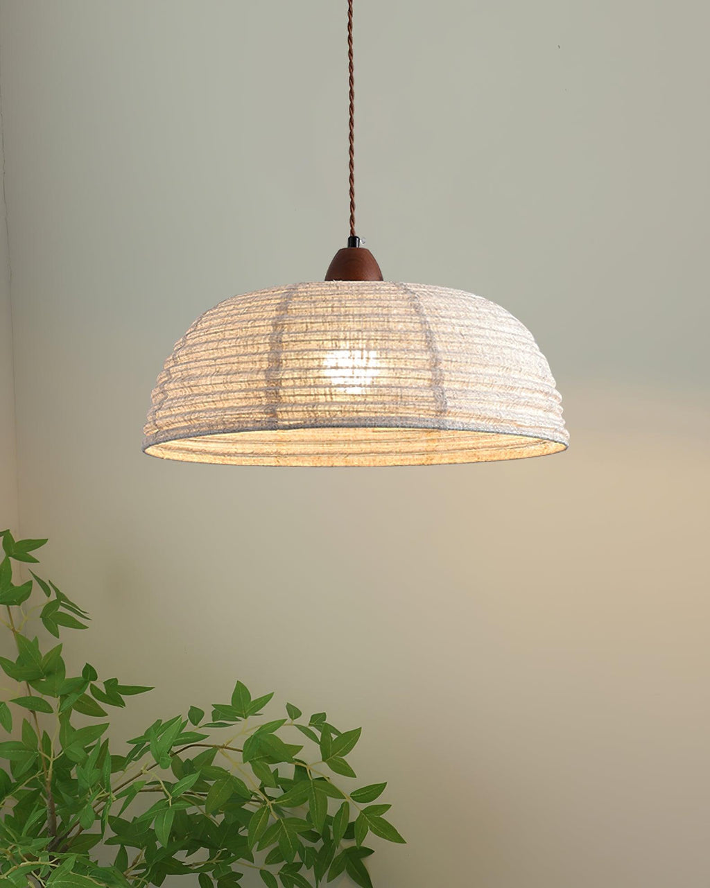 Evano Woven Dome Pendant Light