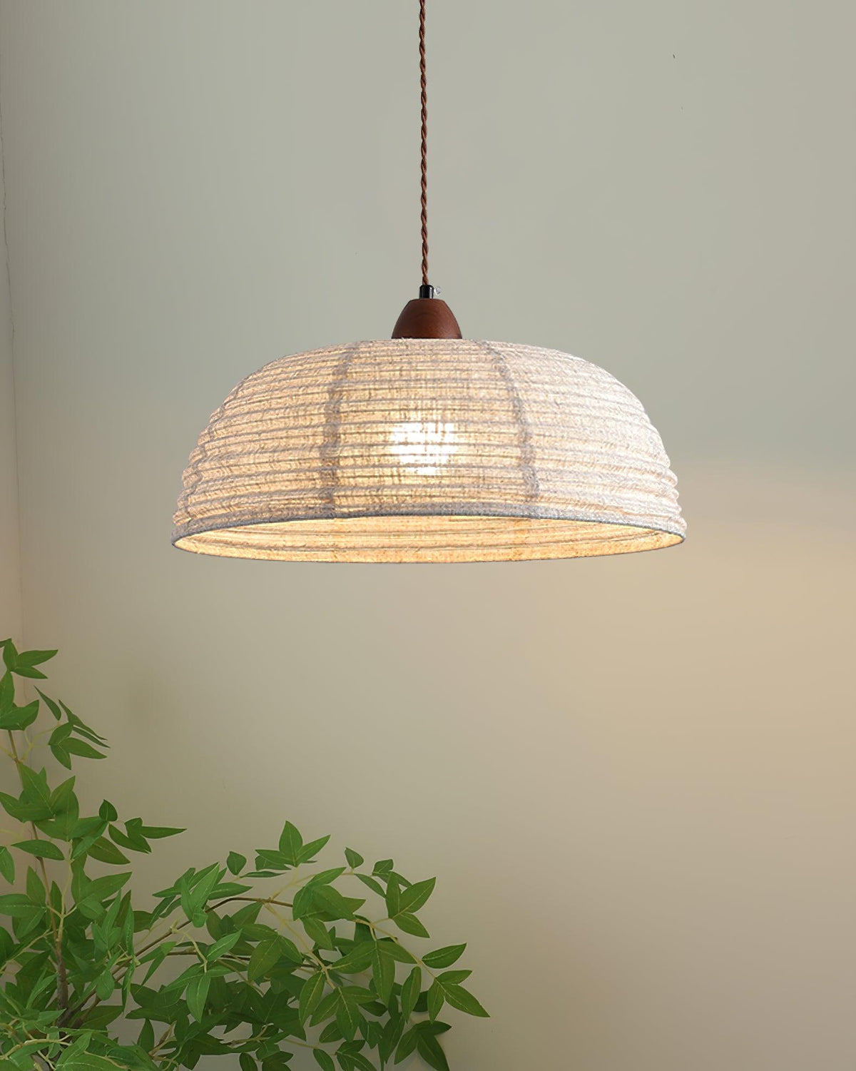 Evano Woven Dome Pendant Light