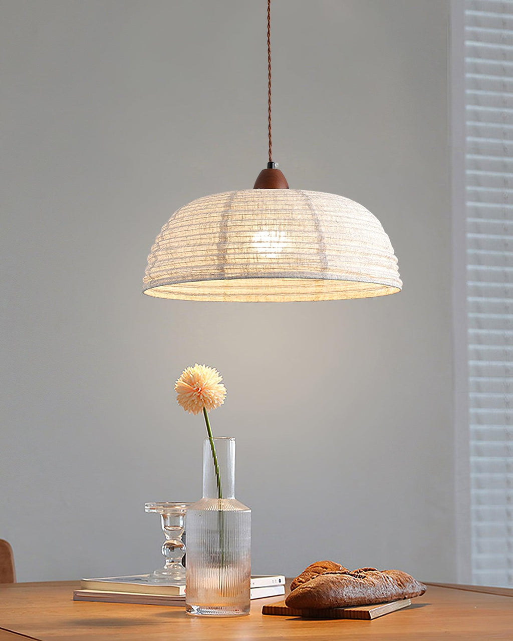 Evano Woven Dome Pendant Light