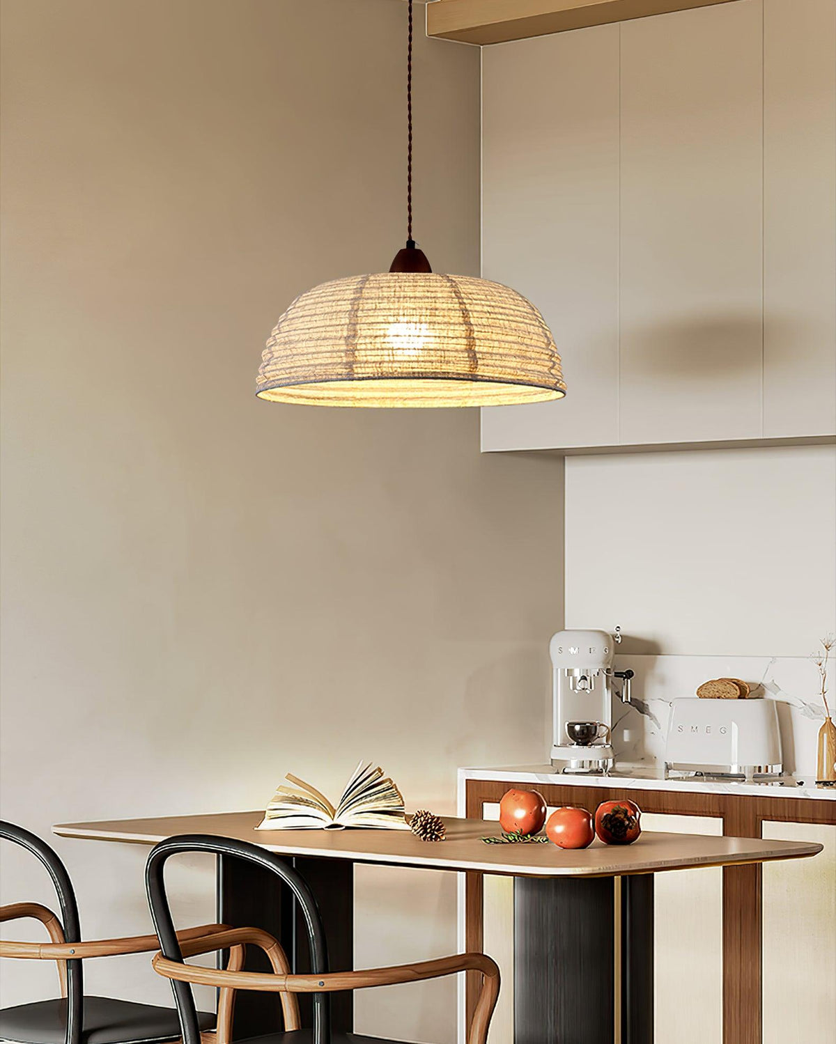 Evano Woven Dome Pendant Light