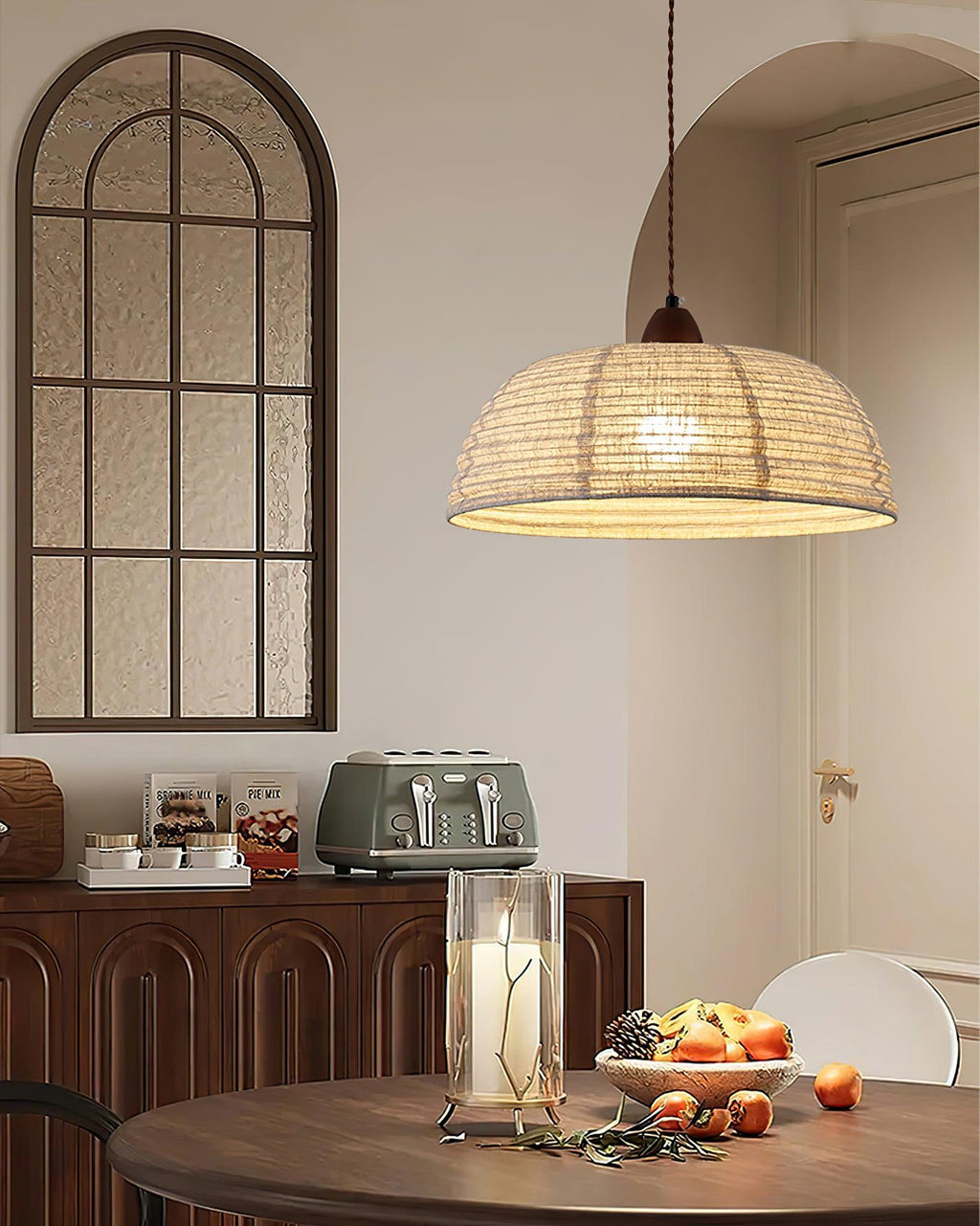 Evano Woven Dome Pendant Light
