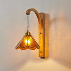 Clario Tavelle Wall Lamp flower-like Glass