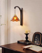 Clario Tavelle Wall Lamp flower-like Glass