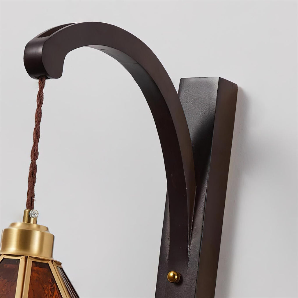 Clario Tavelle Wall Lamp flower-like Glass