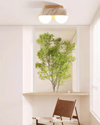 Ritta Ceiling Light  Travertine Rectangular