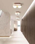 Ritta Ceiling Light  Travertine Rectangular
