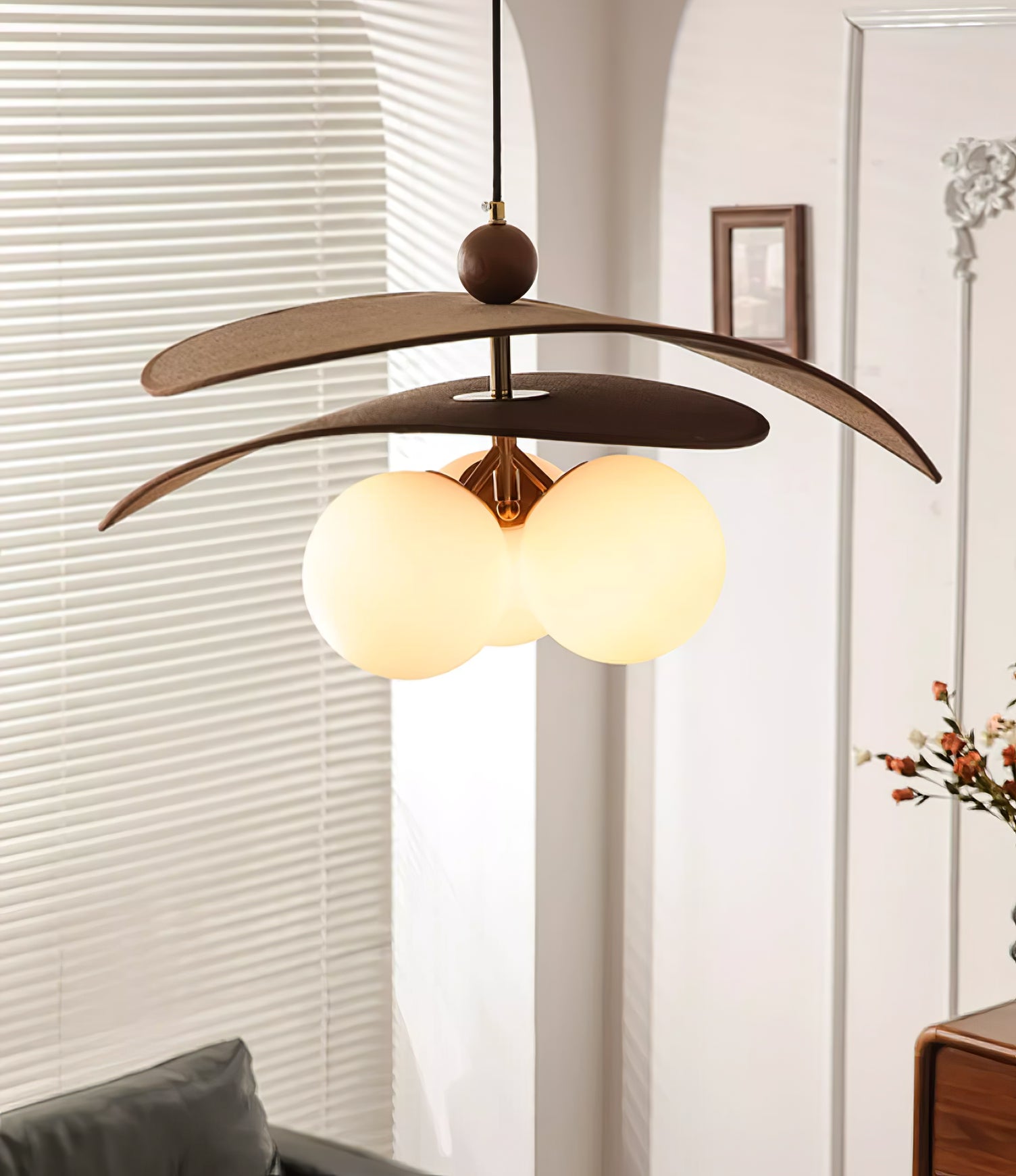 Terra Modern Minimalist Wood Pendant Light