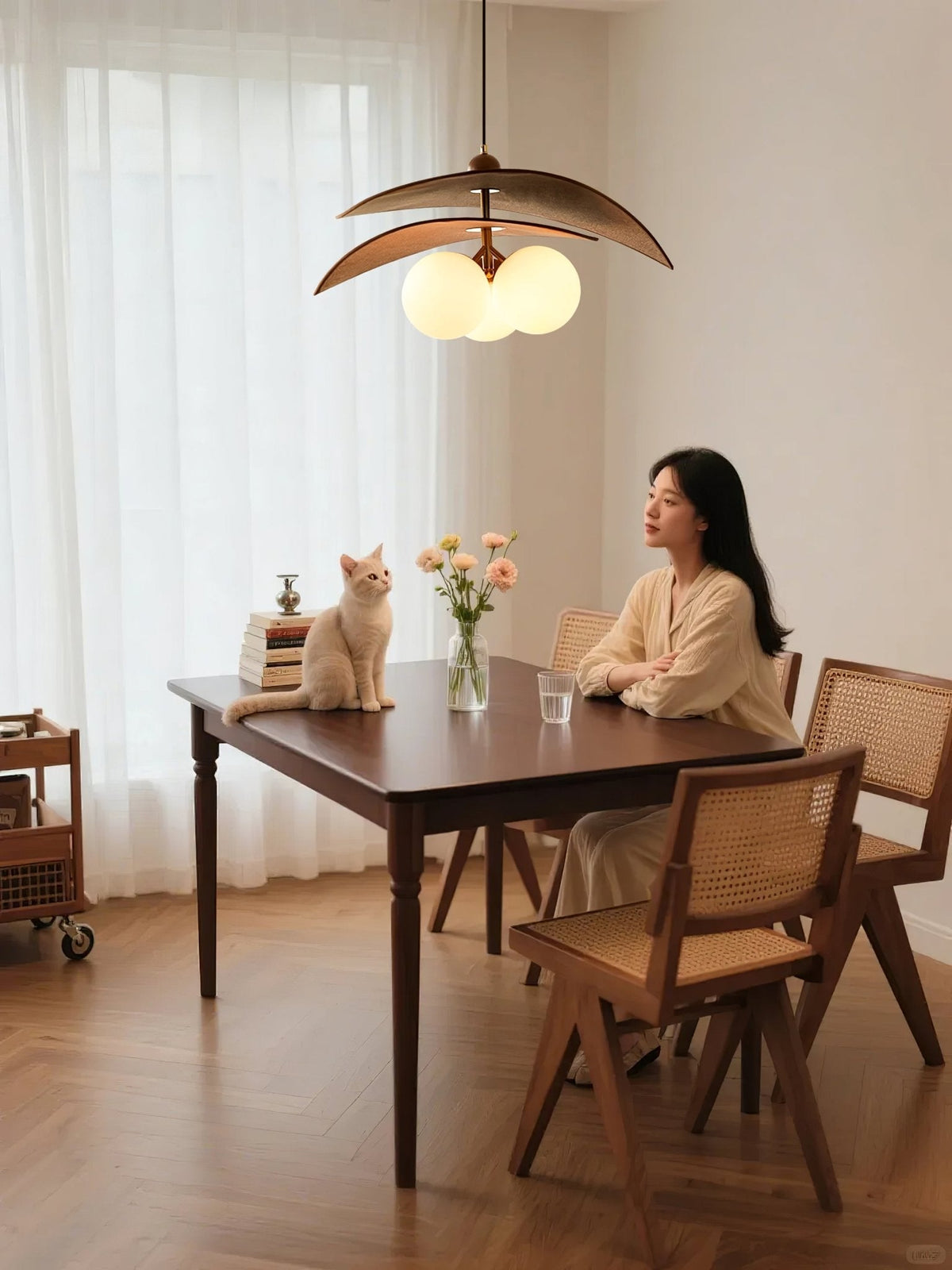 Terra Modern Minimalist Wood Pendant Light