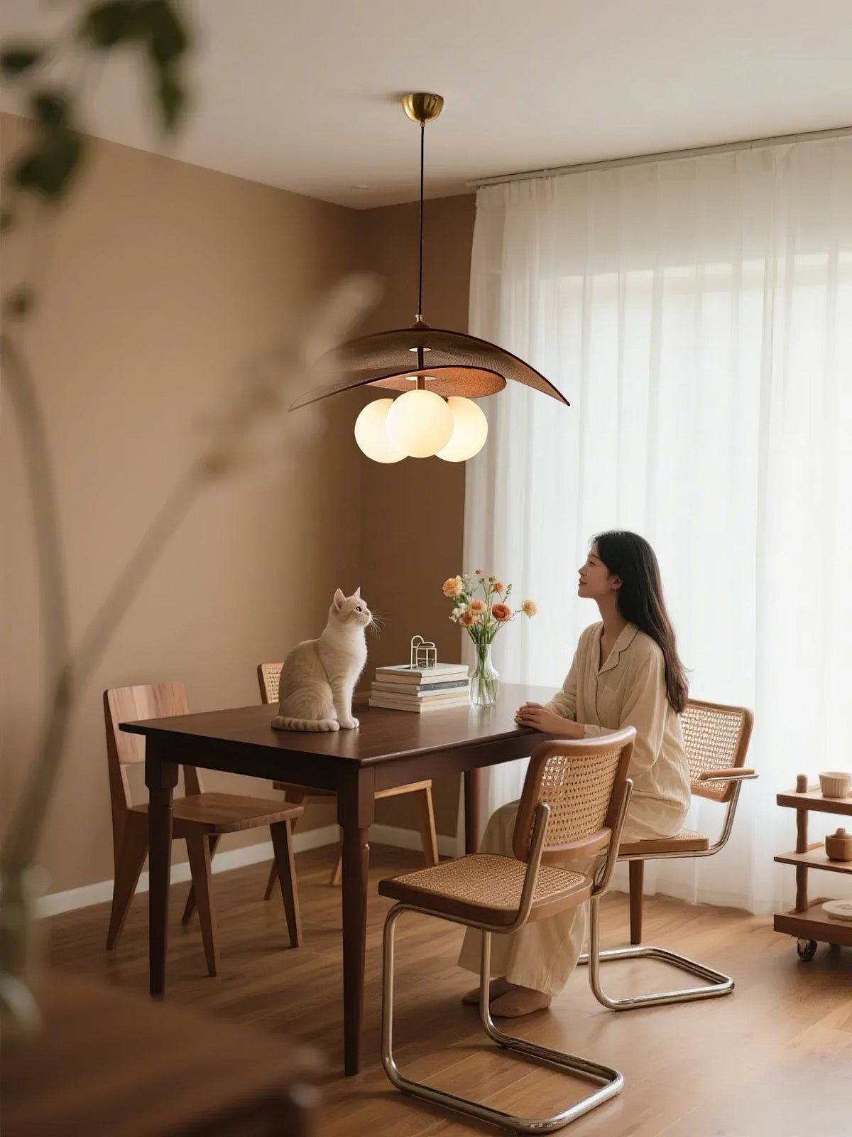 Terra Modern Minimalist Wood Pendant Light