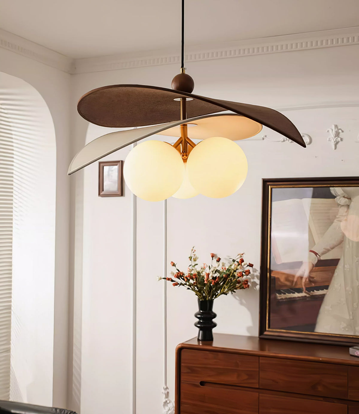 Terra Modern Minimalist Wood Pendant Light