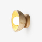 Vacaris Half-Dome Travertine Wall Light