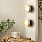 Vacaris Half-Dome Travertine Wall Light