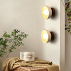 Vacaris Half-Dome Travertine Wall Light