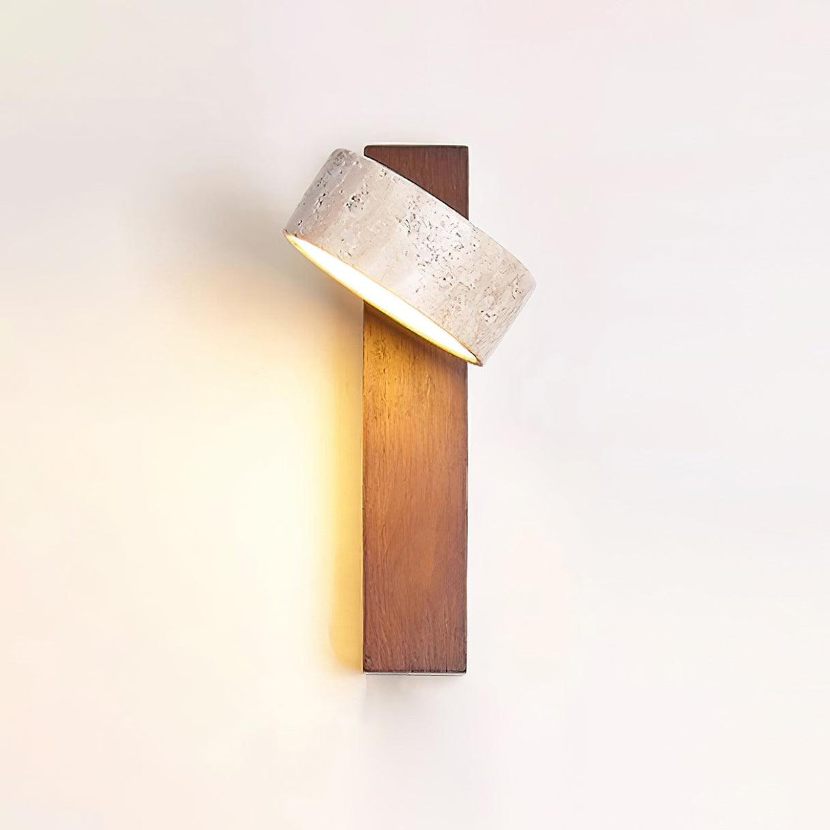 Ritta  Wall Light Travertine Wood - image 2