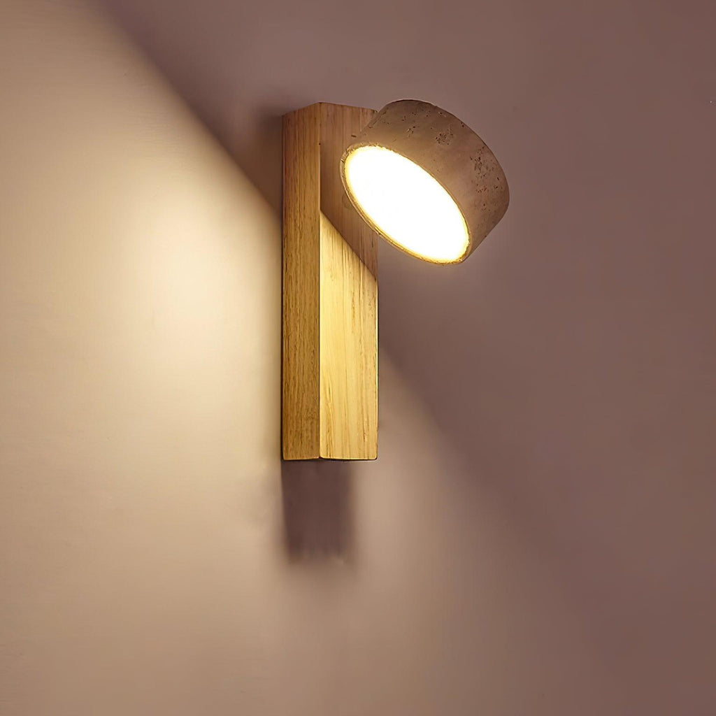 Ritta  Wall Light Travertine Wood - image 9