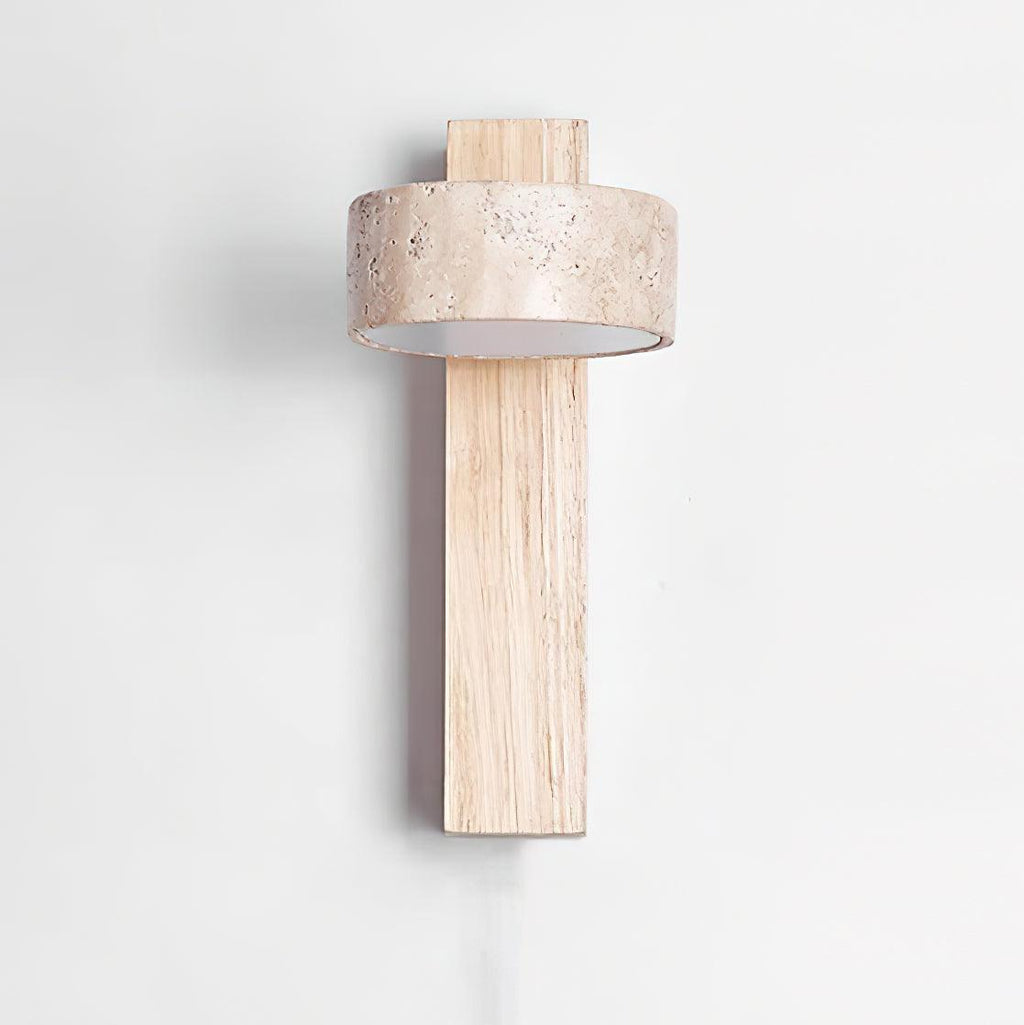 Ritta  Wall Light Travertine Wood - image 11