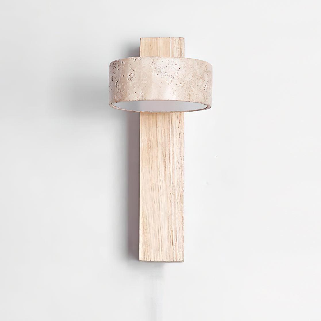 Ritta  Wall Light Travertine Wood - image 11