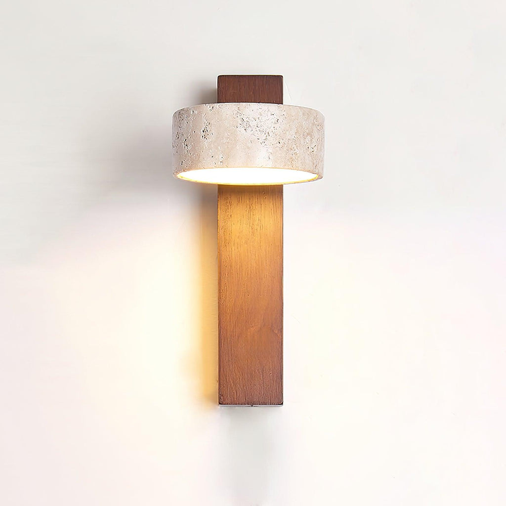 Ritta  Wall Light Travertine Wood - image 12