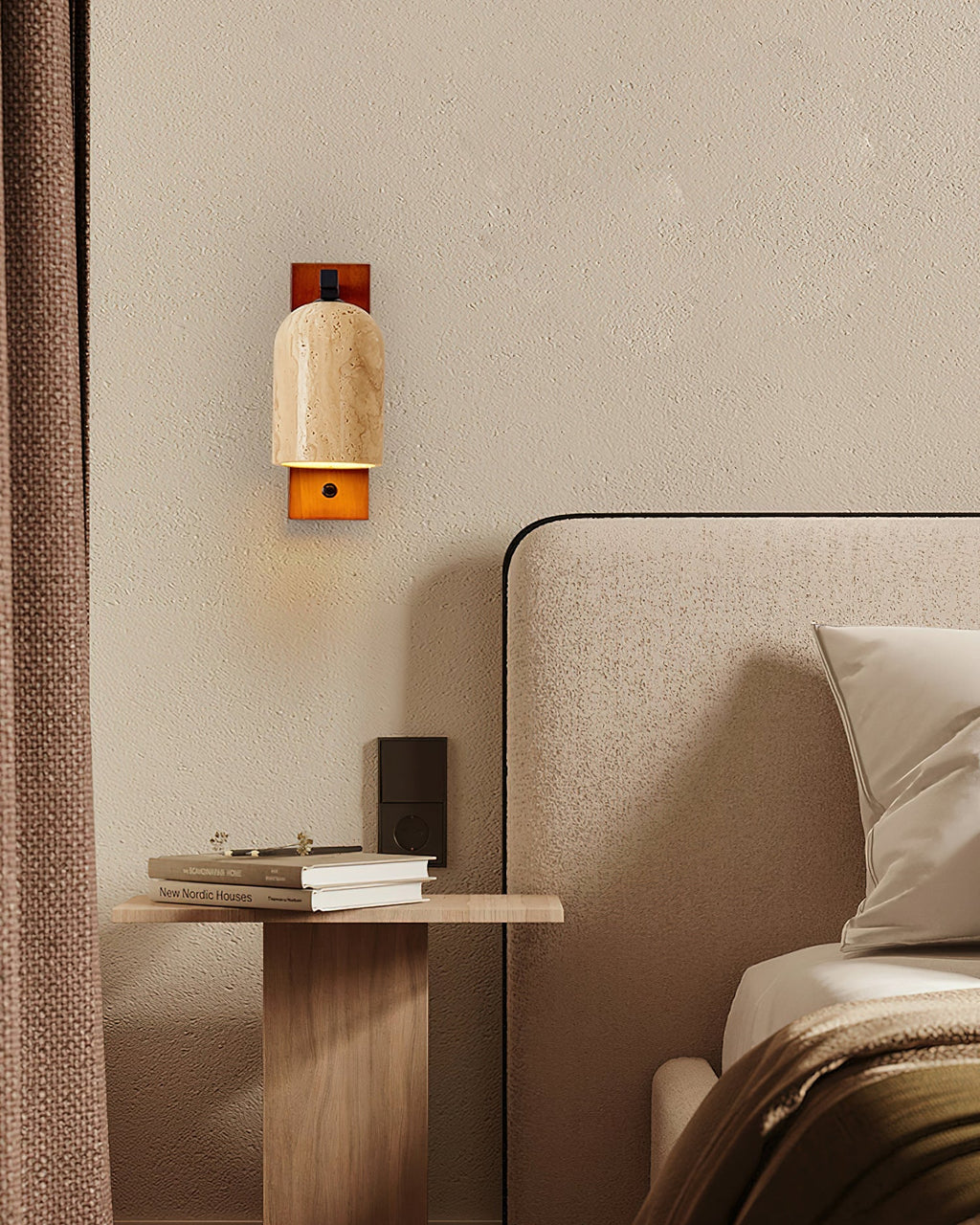 Cole Wall Light Travertine