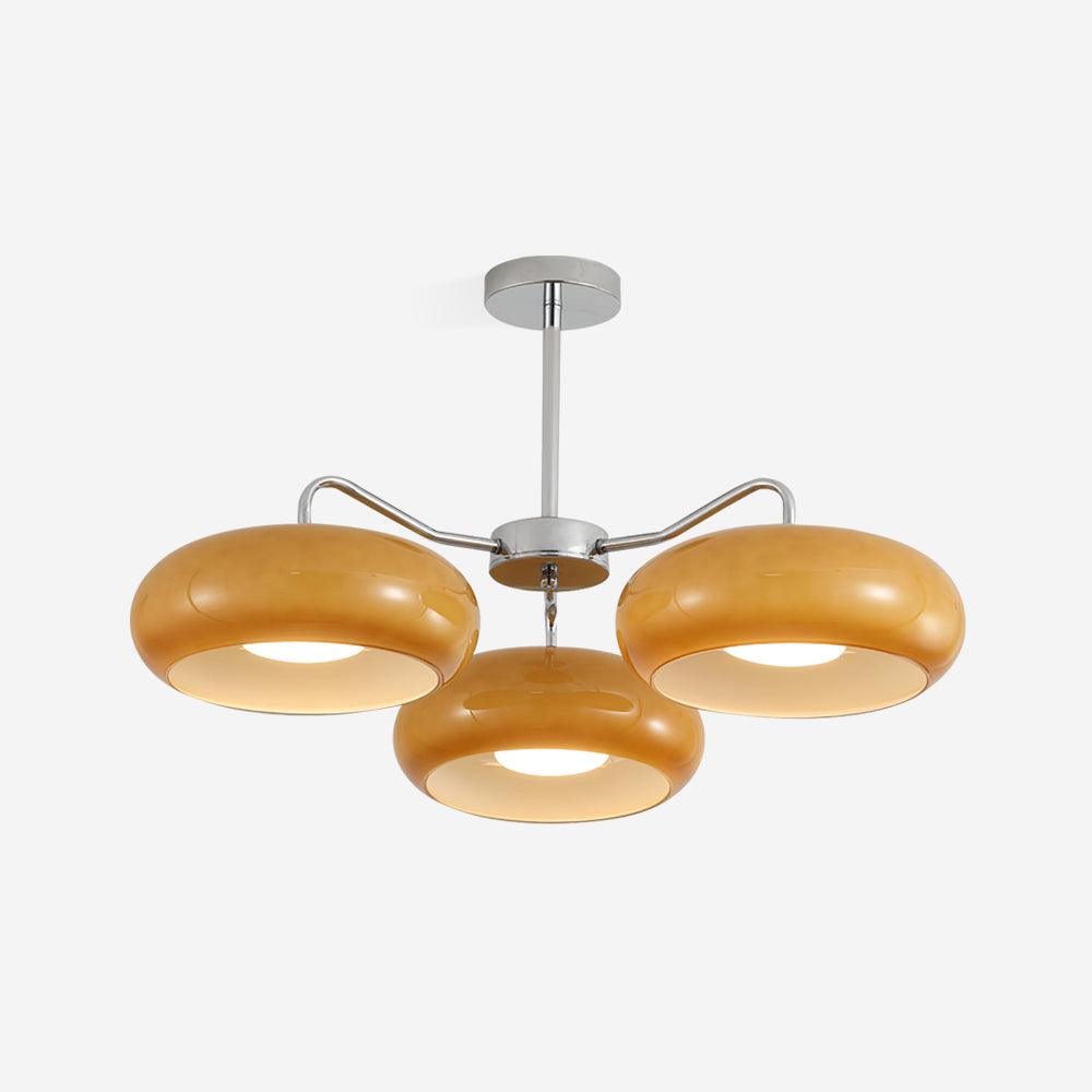 Tetra Ceiling Lamp Triple Globe Retro Modern Living Room