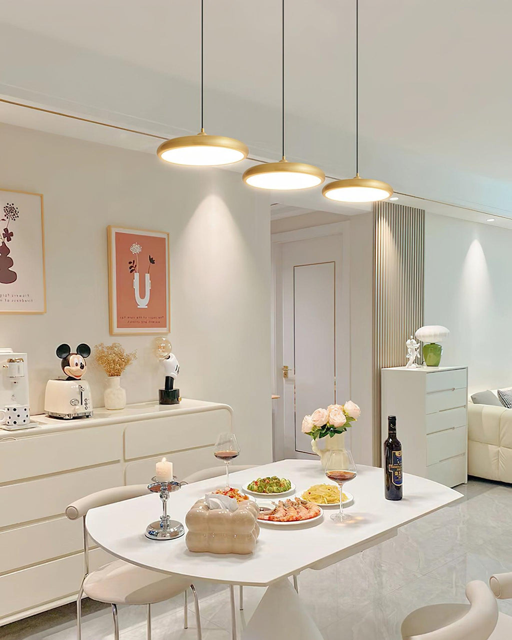 Avelice Brass Glam Pendant Lamp