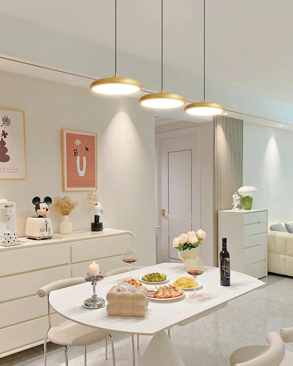 Avelice Brass Glam Pendant Lamp